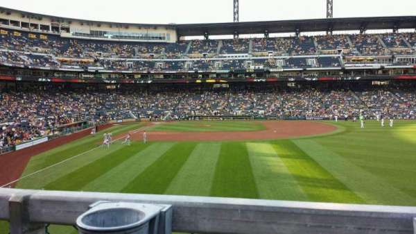 PNC Park, block: 144, row: A, seat: 3