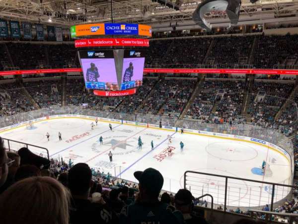 SAP Center, block: 227, row: 8, seat: 7