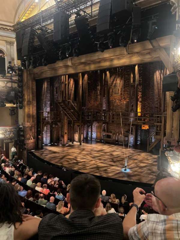 Victoria Palace Theatre, block: Royal Circle, row: B, seat: 3