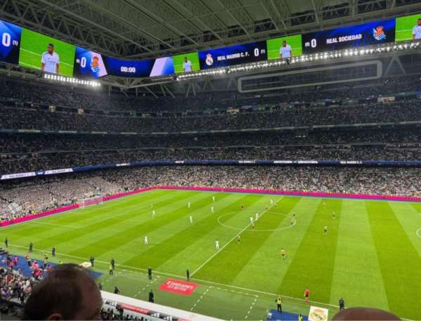 Santiago Bernabéu Stadium, block: 439, row: 2, seat: 27