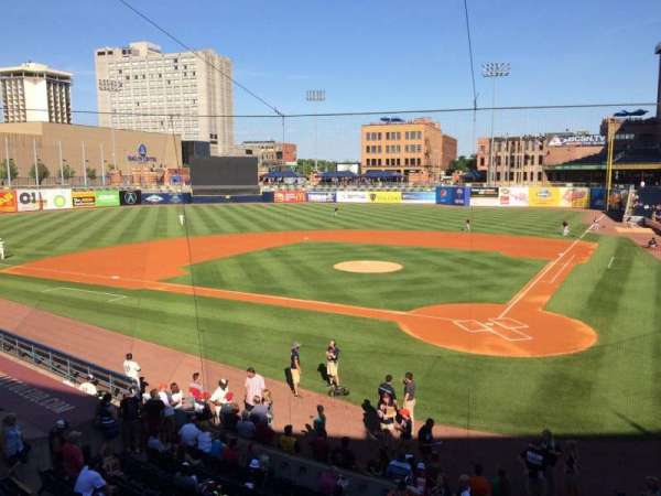 Fifth Third Field, block: 207, row: 1, seat: 4