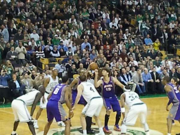 TD Garden, block: 2, row: 6, seat: 11