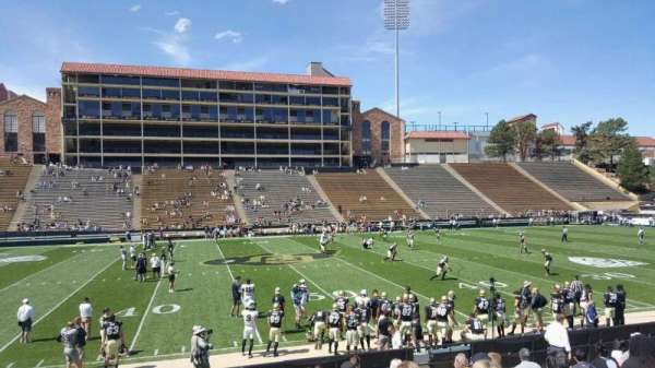 Folsom Field, block: 117, row: 18, seat: 20