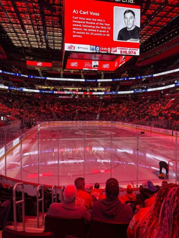 Little Caesars Arena, block: 116, row: 9, seat: 14&15