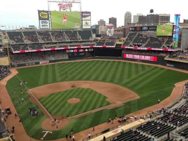 Target Field, block: 312, row: 1, seat: 13