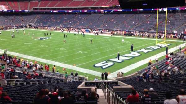 NRG Stadium, block: 121, row: JJ, seat: 1