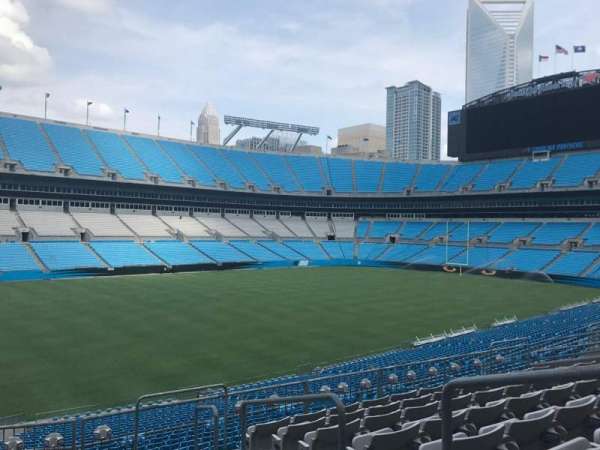 Bank of America Stadium, block: 348, row: 8, seat: 1