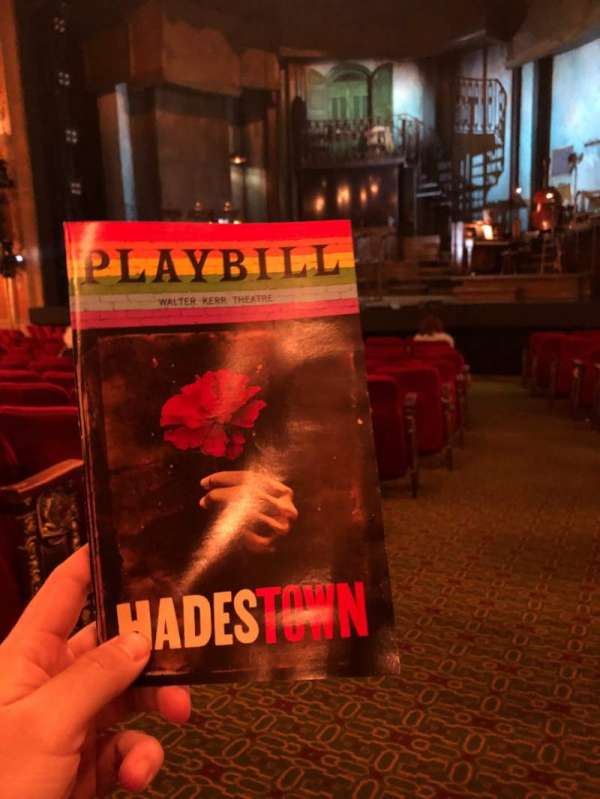 Walter Kerr Theatre, block: Orchestra R, row: P, seat: 2